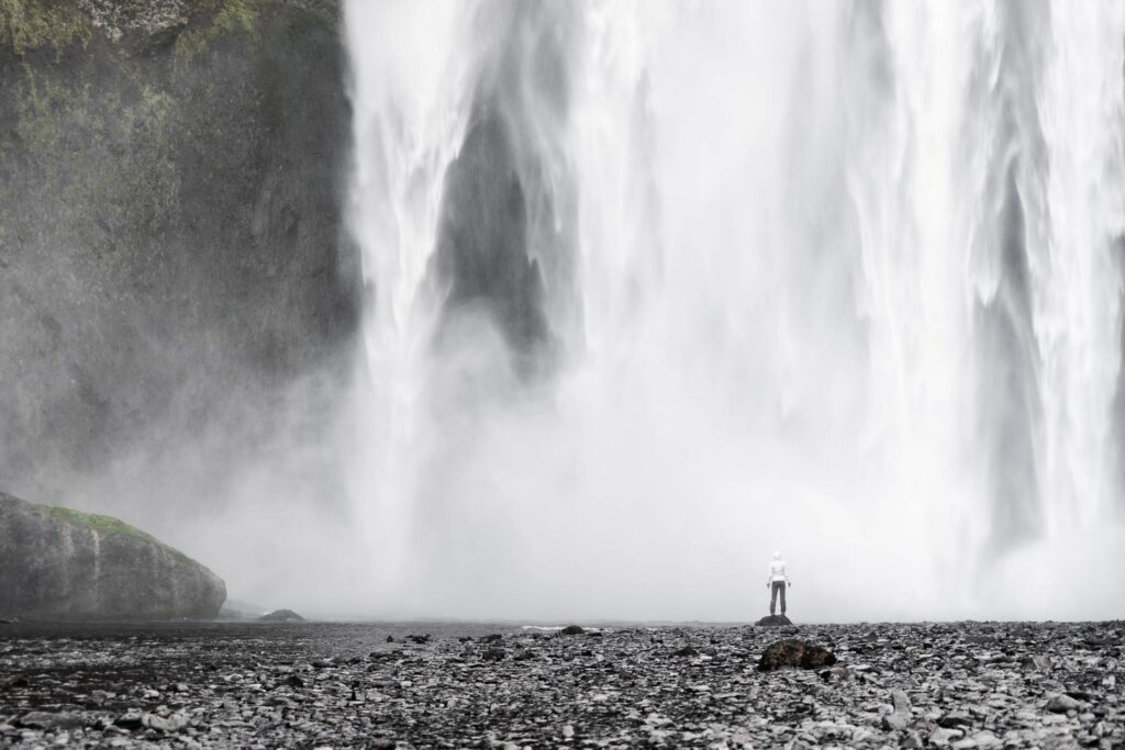 Amazing Waterfalls in Iceland (Skógafoss) Free Photo