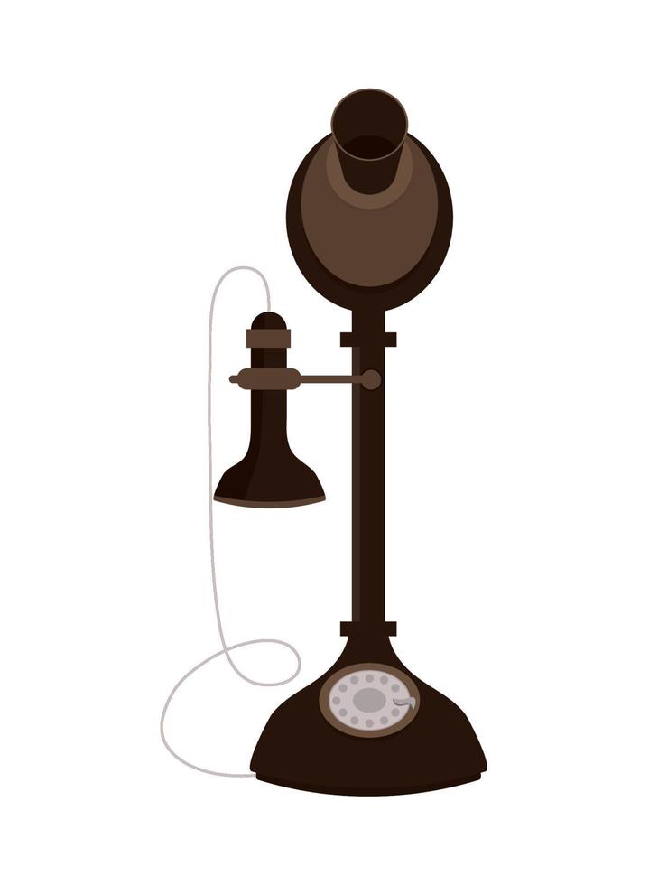 antique telephone icon Stock Free