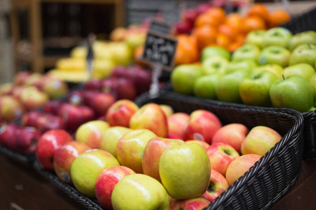 Apples on Farmers Market Free Photo