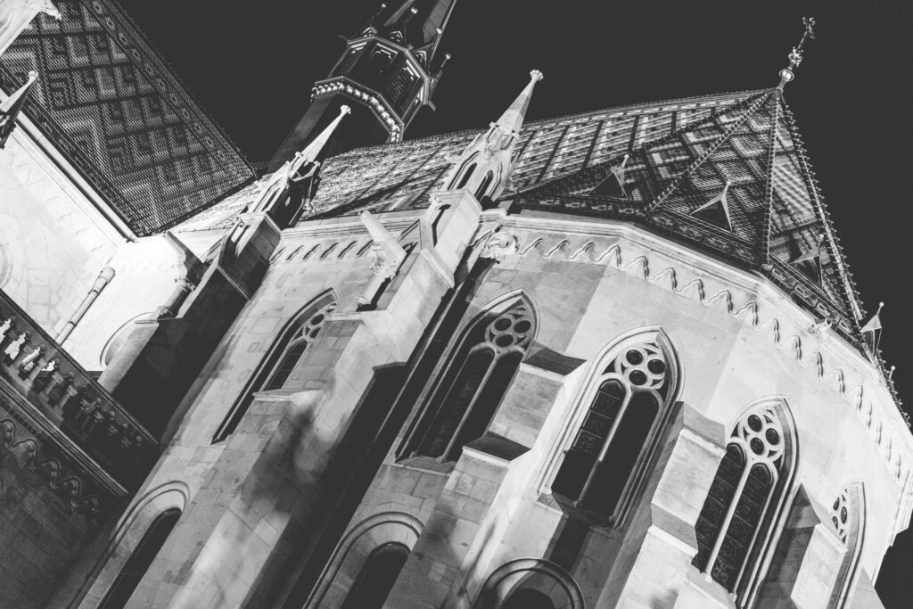 Architecture Details of St Matthias Cathedral in Budapest Free Photo