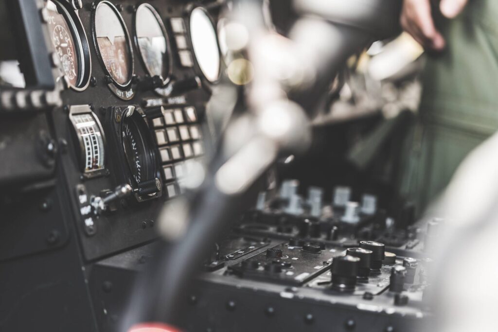 Army Helicopter Cockpit Dashboard Free Photo