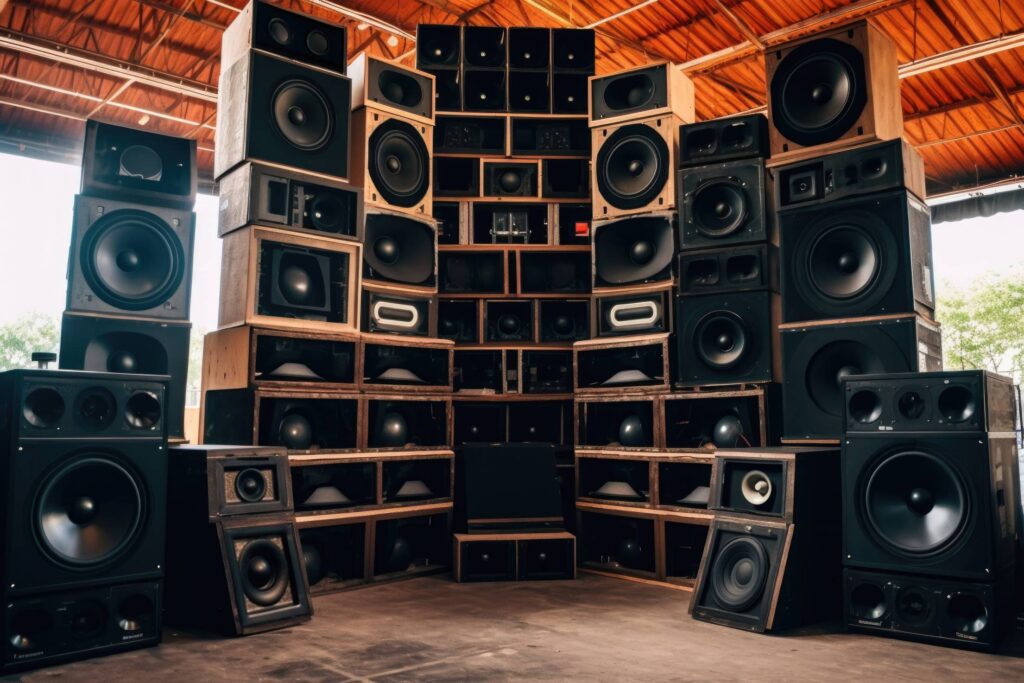 Audio Sound System Speakers Stock Free