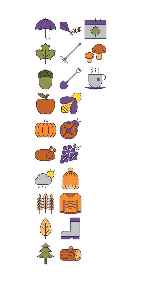 Autumn Icons Pack Stock Free