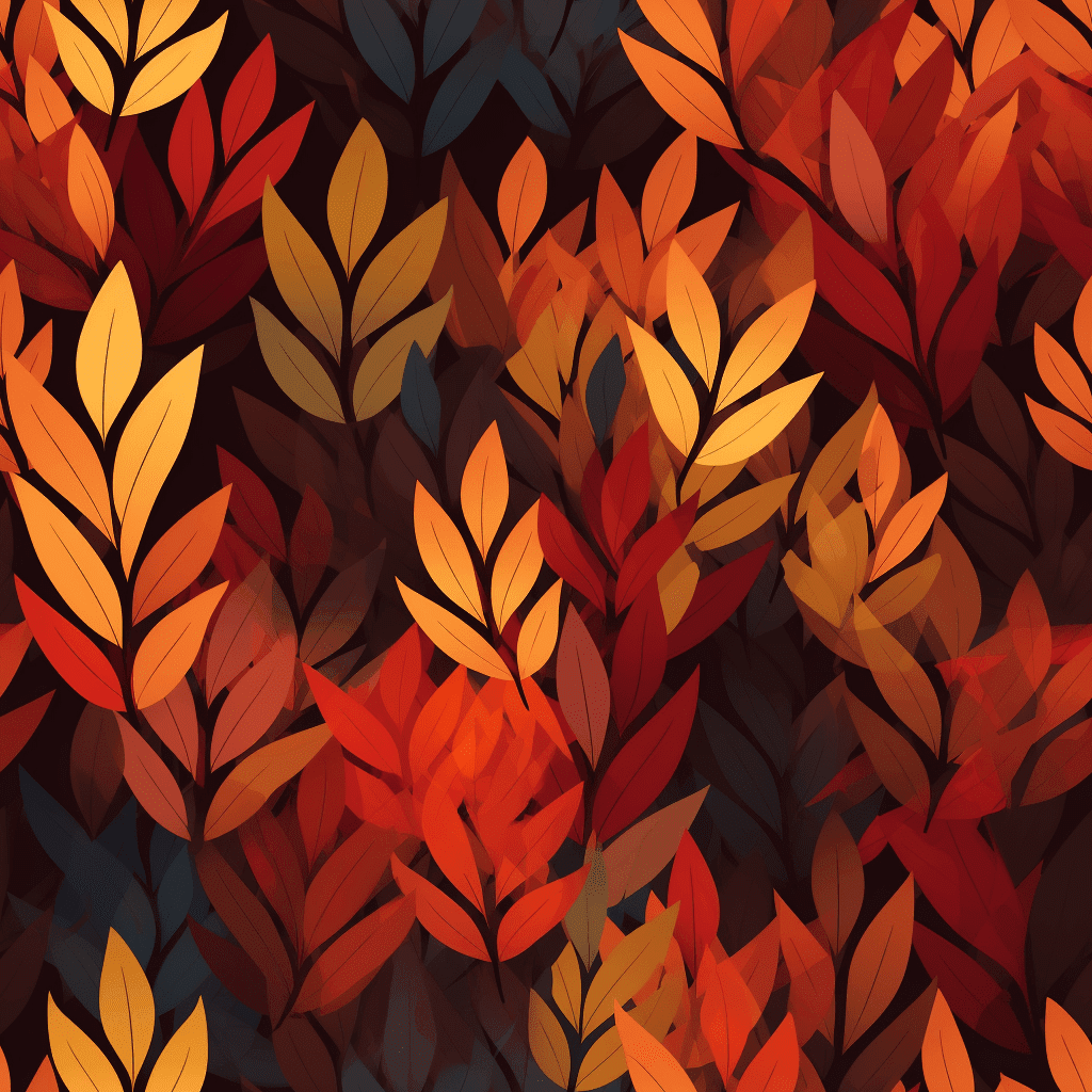 Autumn Leaves Repetitive Texture Stock Free