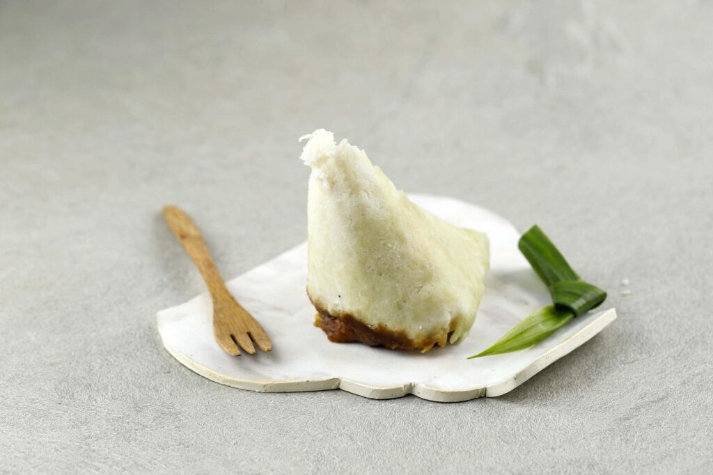 Awug Beras, Steamed Rice Flour, Shredded Coconut, and Palm Sugar, Popular Street Food from Bandung Stock Free