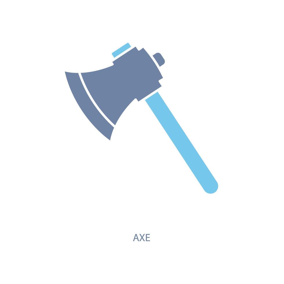 axe concept line icon. Simple element illustration. axe concept outline symbol design. Stock Free