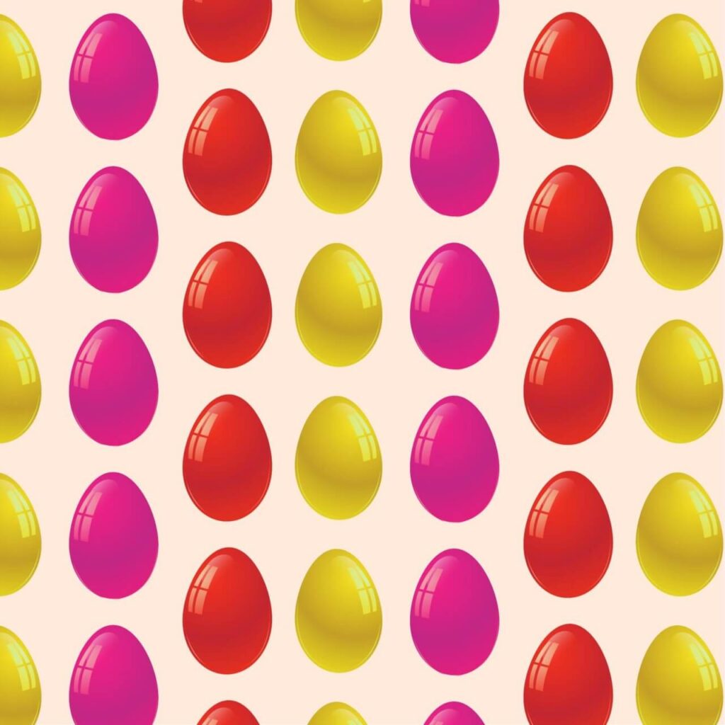 Easter pattern with eggs