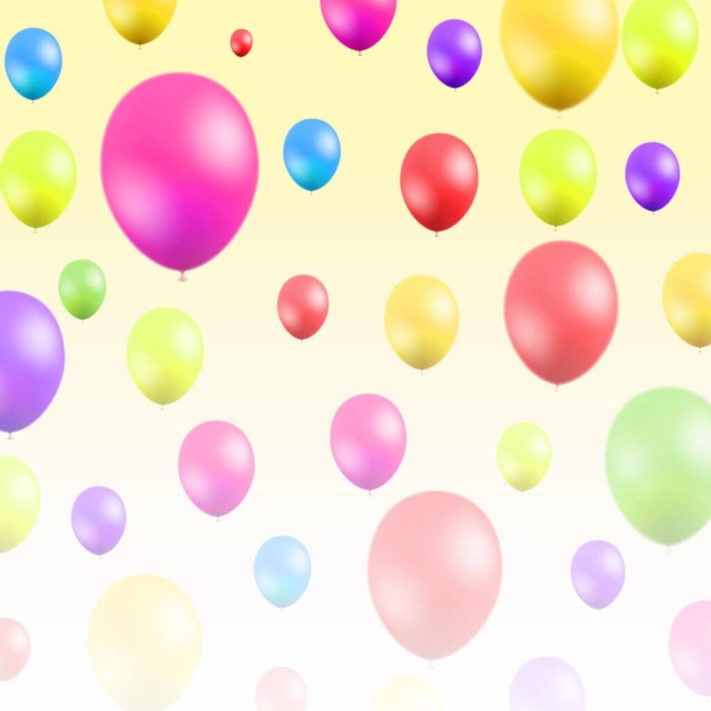 Abstract illustration with balloons