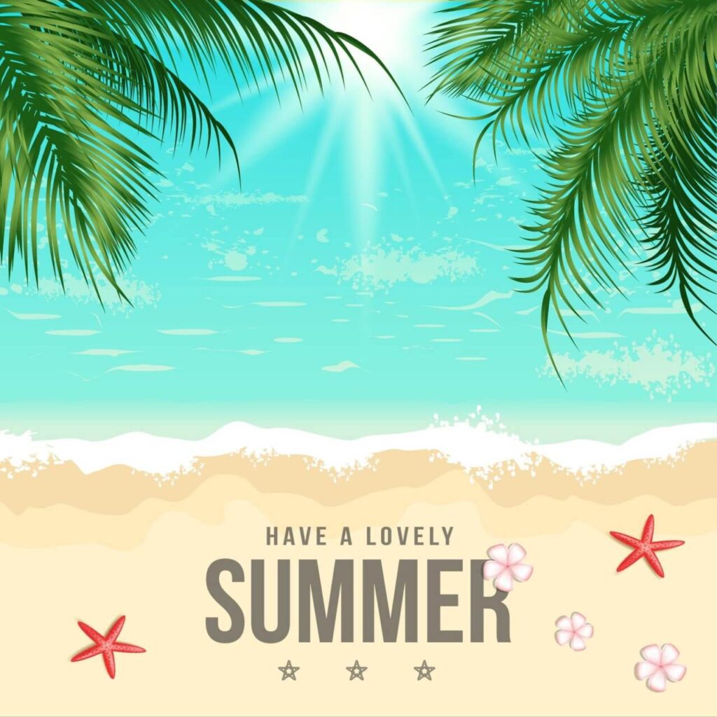 Summer Beach Vector Illustration