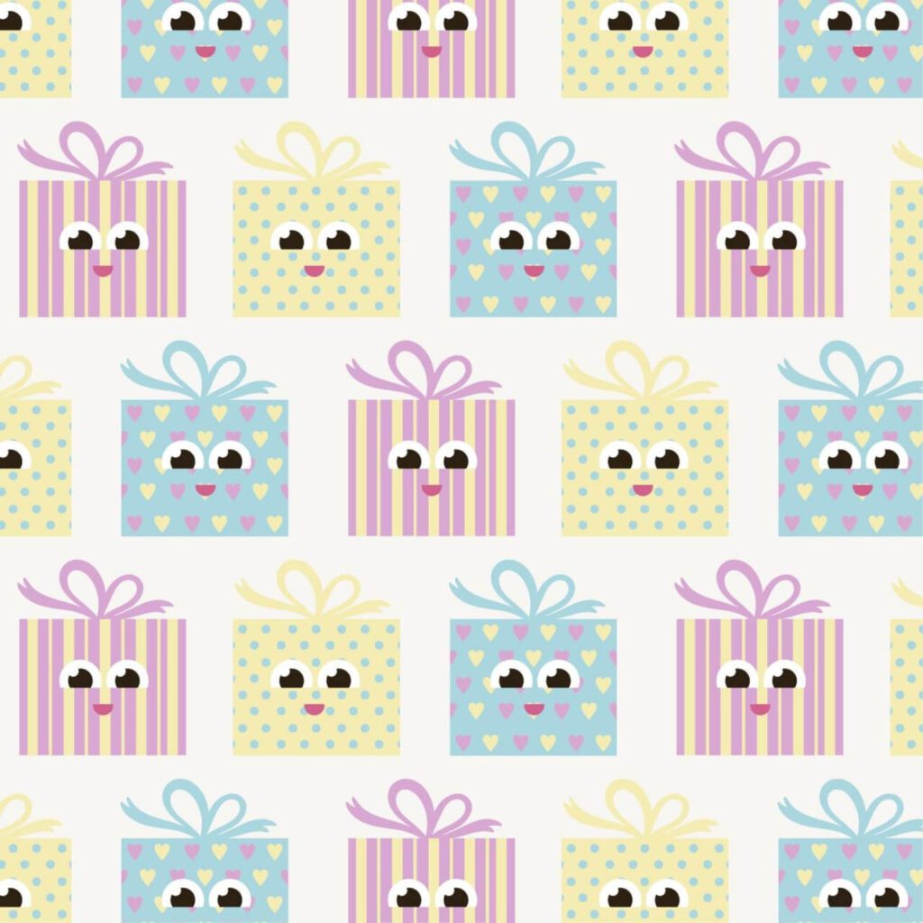 Cute pattern with gifts