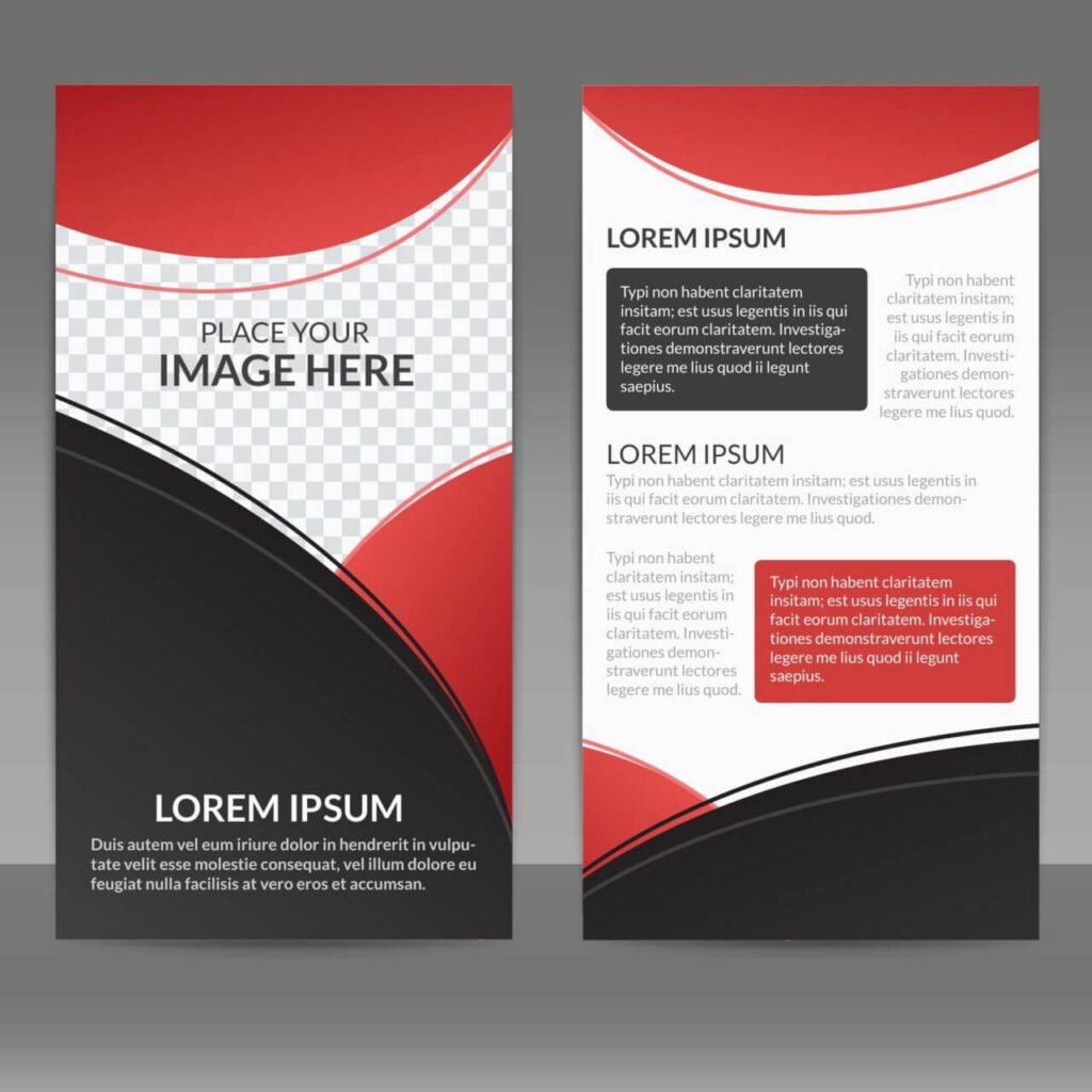 Vector Flyer Layout Design Template