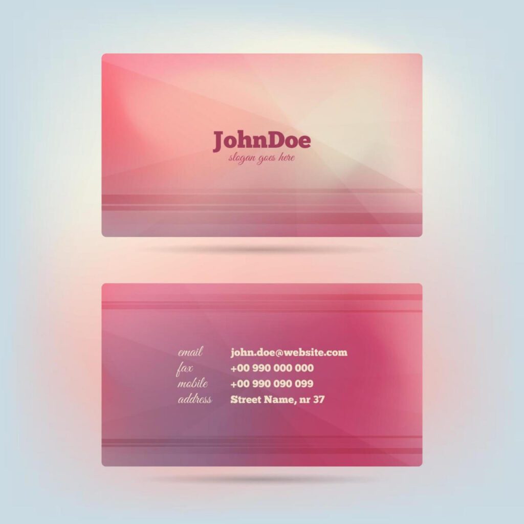 Vector Glow Business Card