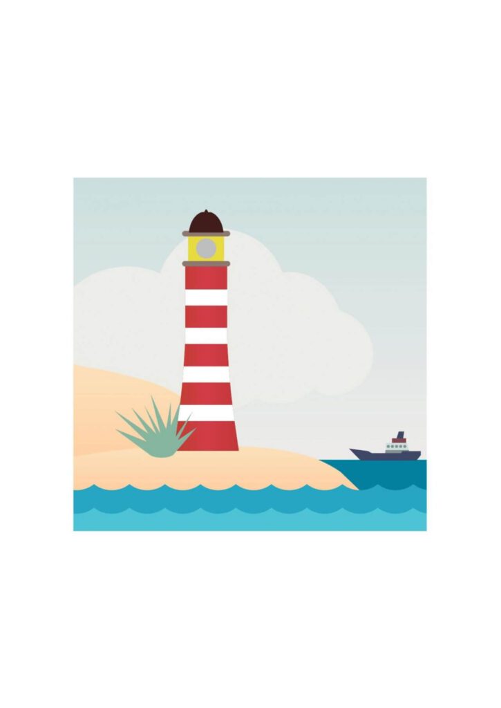 Vector illustration Lighthouse