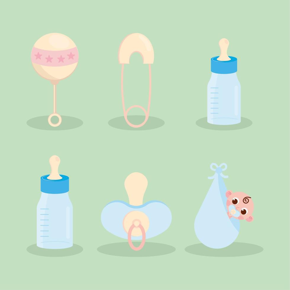 baby icon set Stock Free