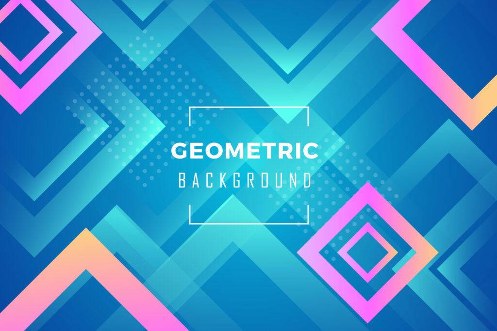 background abstract blue diagonal hexagon colorful Free Vector