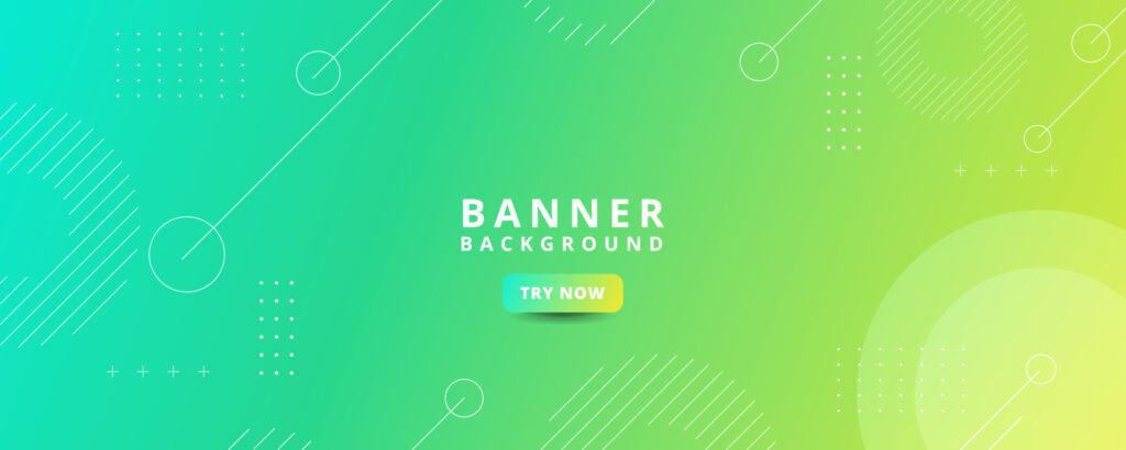 background banners. full of colors, bright green gradations Free Vector