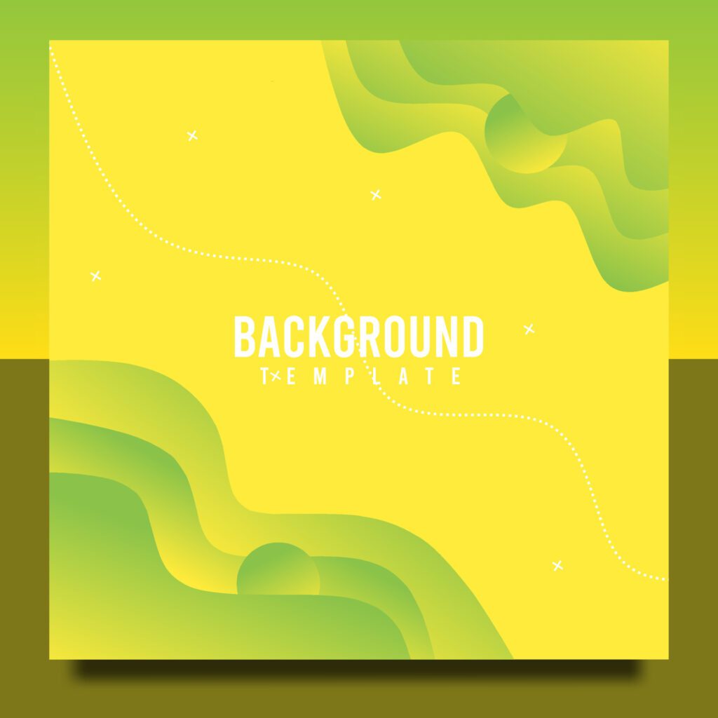 background design template, with a yellow gradient design Free Vector