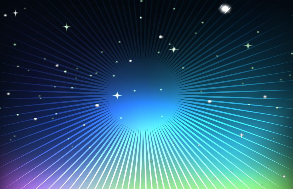 Background design with stars at night Free Vector