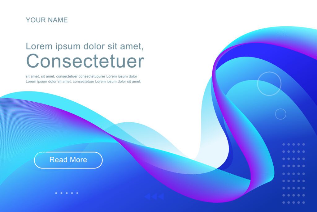 background liquid Colorful geometric abstract landing page design Free Vector