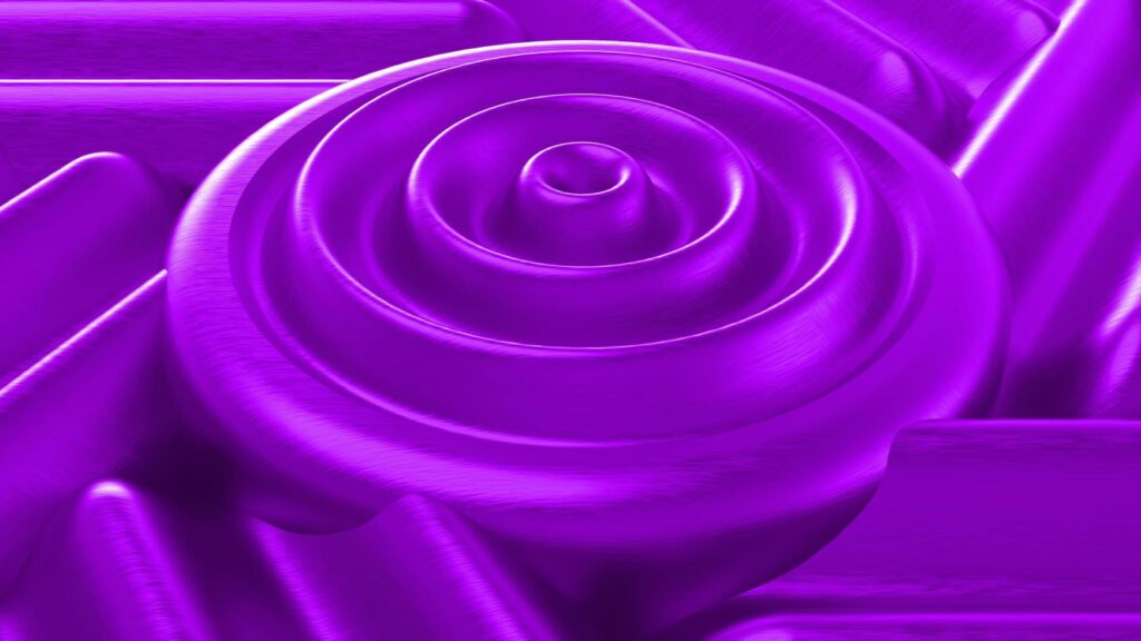 background purple 4k circular pattern metallic texture illustration 3d rendering Stock Free