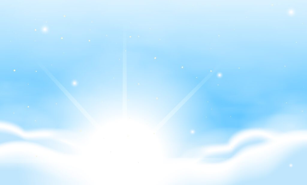 Background scene with blue sky Free Vector