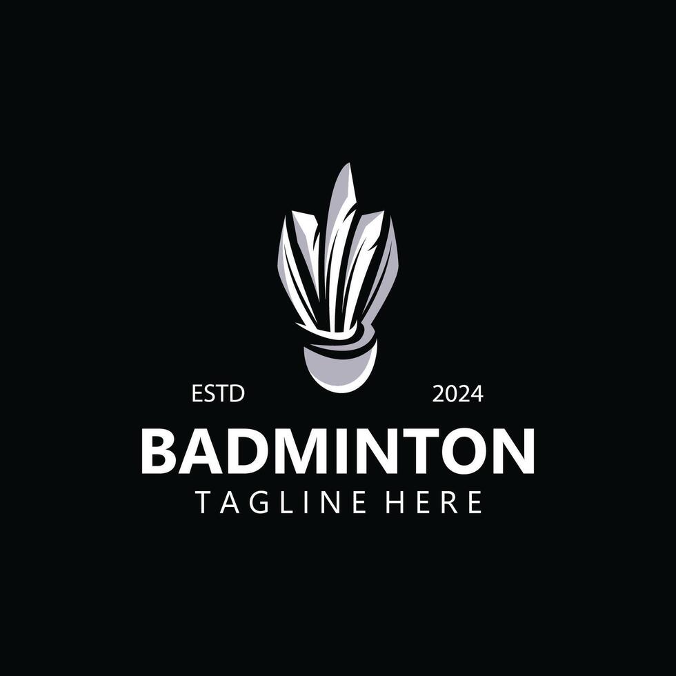 Badminton Shuttlecock logo icon design for Sport Badminton Championship club competition Stock Free