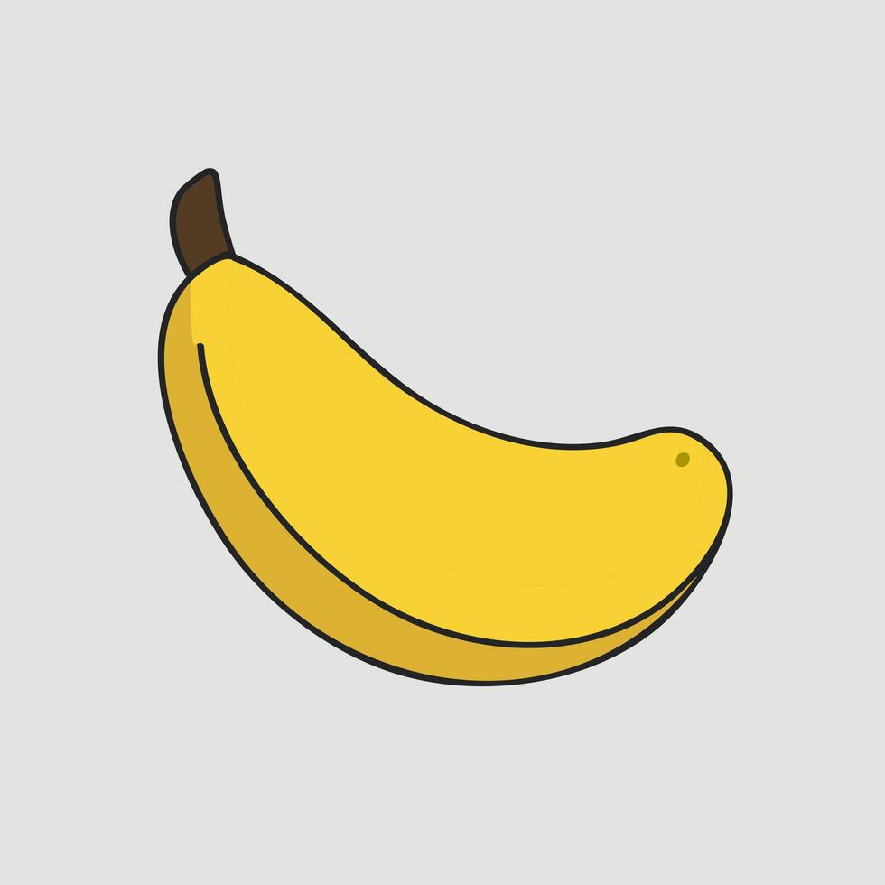 Banana fruit icon Stock Free