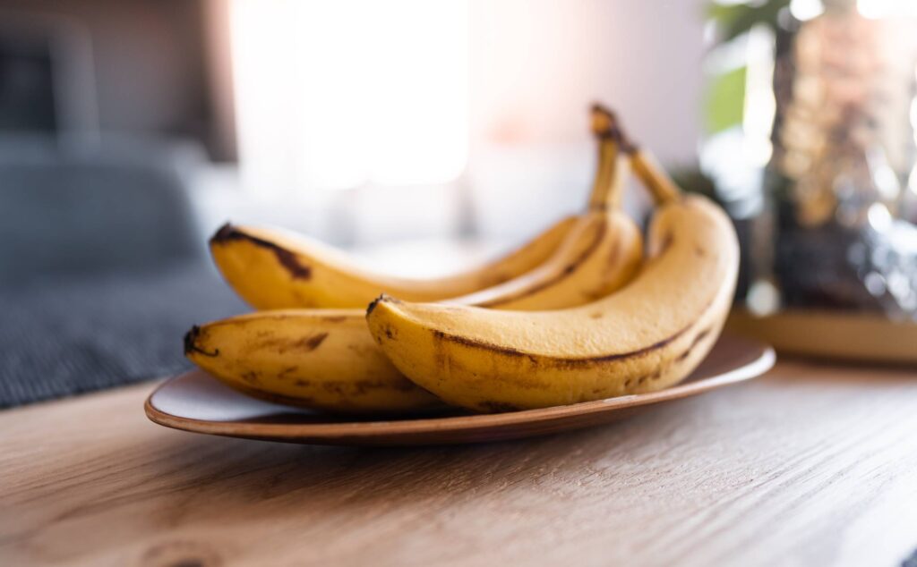 Bananas on a Table Free Photo