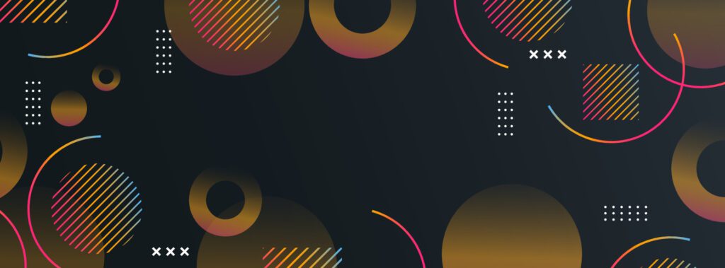 Banner background. circle gradient geometric shapes wps 10 Free Vector