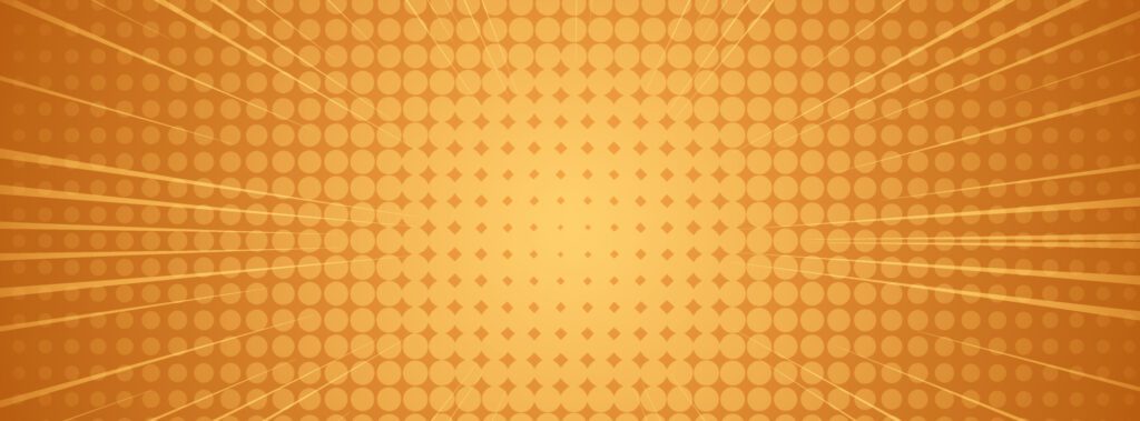 banner background. colorful, orange gradient halftone effect Free Vector