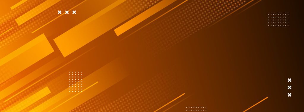 banner background. full color, bright orange gradation Free Vector