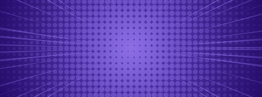 banner background. full color, purple gradation halftone effect Free Vector