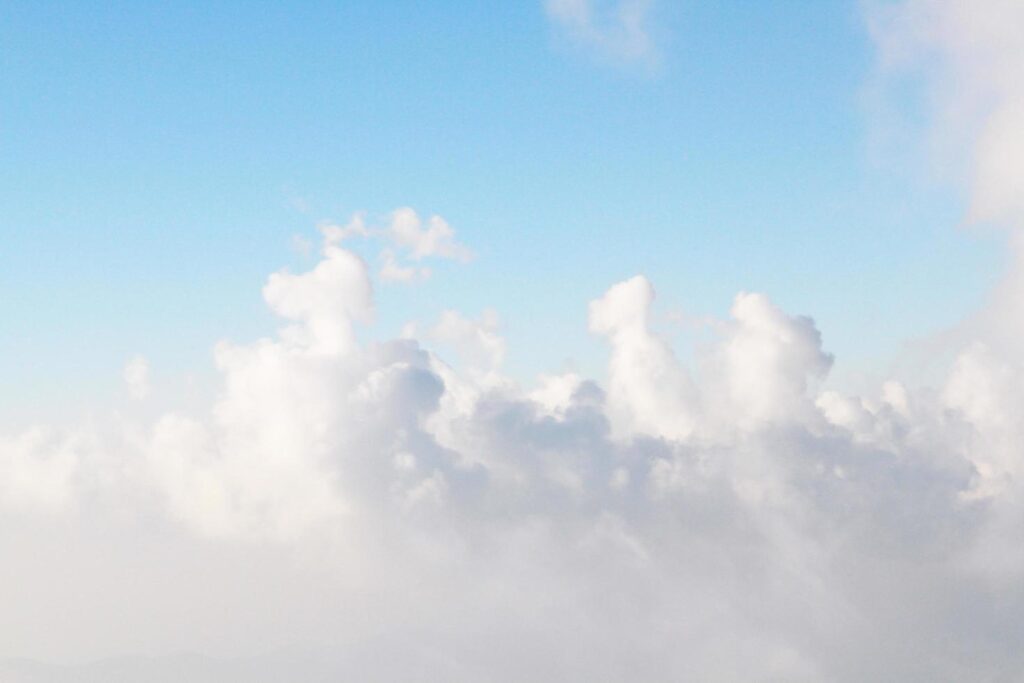 
									Beautiful Cloudy and blue sky background. Hight in heaven on atmosphere. Free Photo