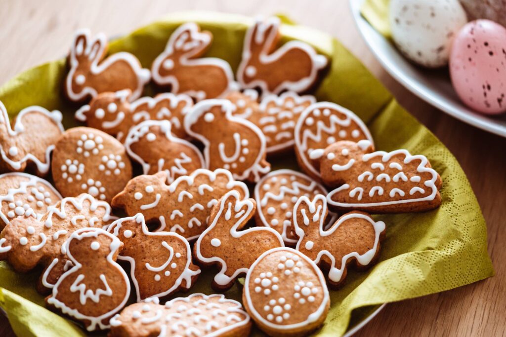 Beautiful Easter Gingerbread Cookies Free Photo