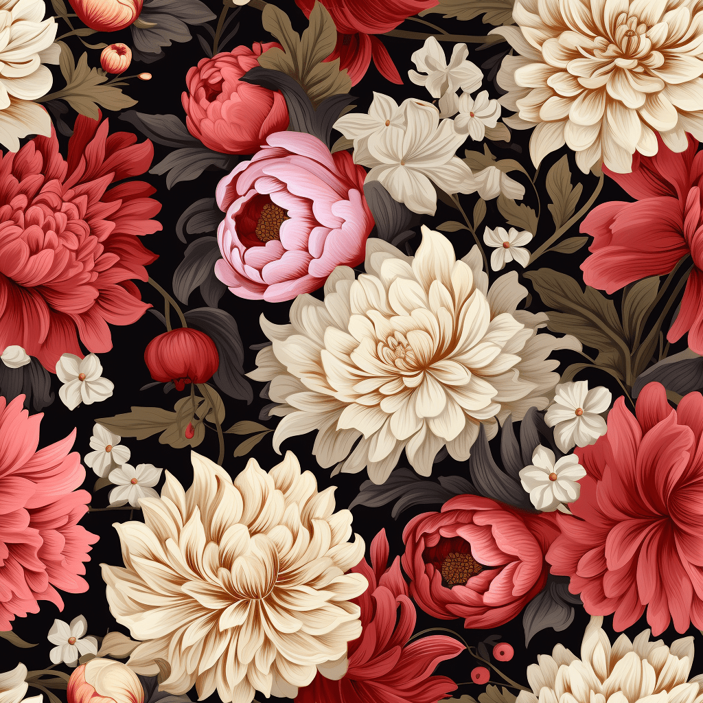 Beautiful Floral Background Seamless Texture Stock Free