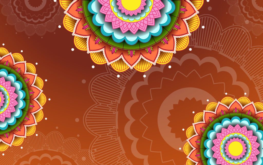 Beautiful mandala background template Free Vector