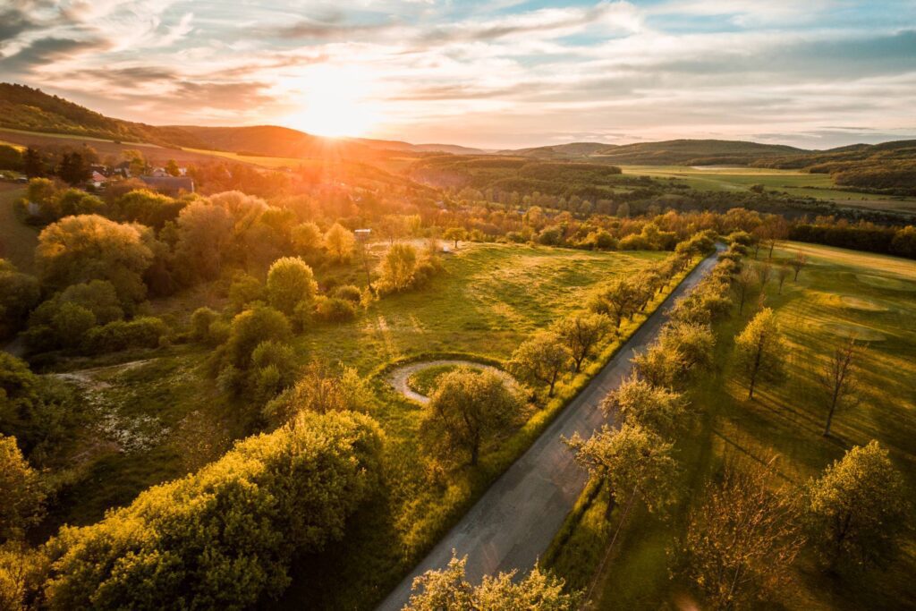 Beautiful Sunset Over Hills #2 Free Photo