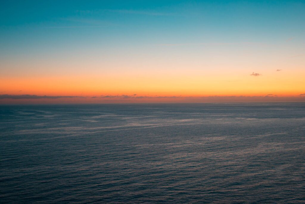 Beautiful Sunset over the Ocean Free Photo