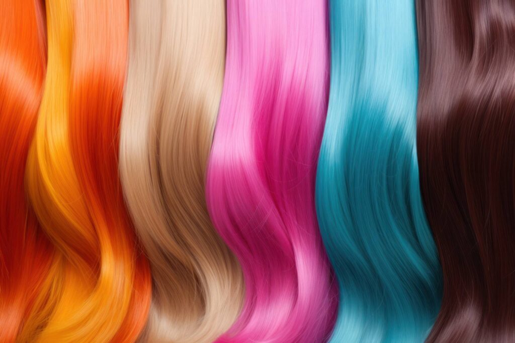 Beauty Hair Extensions Colorful Wigs Stock Free