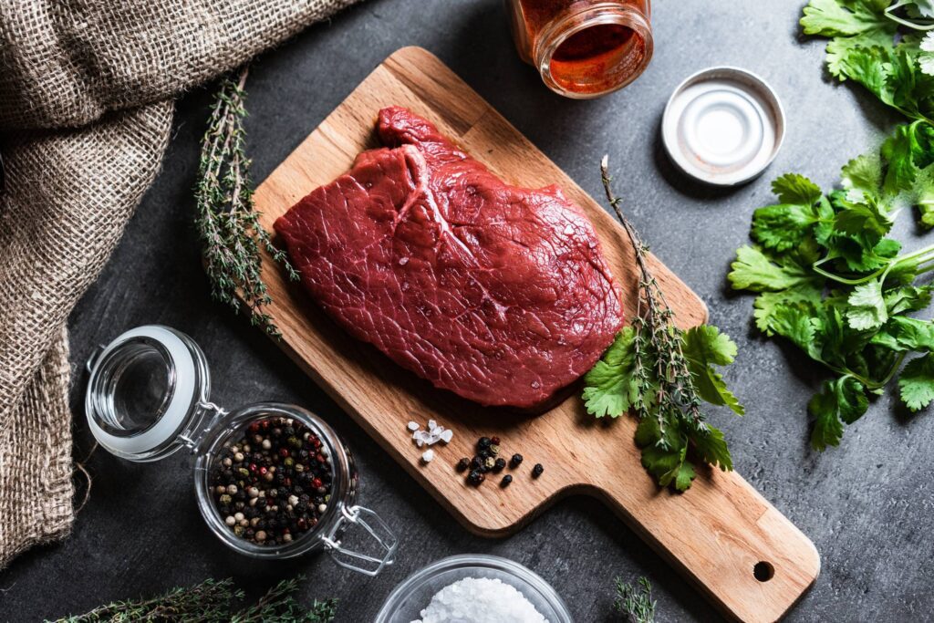 Beef Steak Flatlay Free Photo