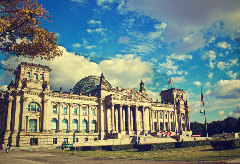 Berlin Building With Blue Sky Free Stock HD Photo