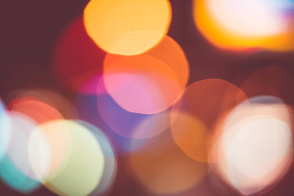 Big and Real Light Abtract Colorful Bokeh Background Free Photo