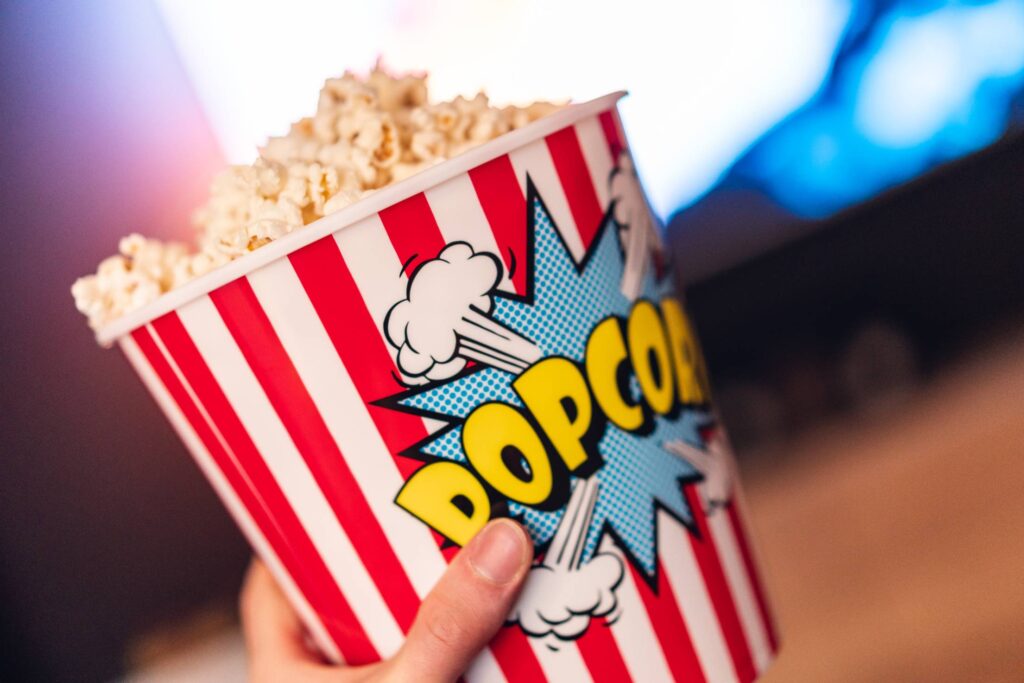 Big Bowl of Popcorn Free Photo