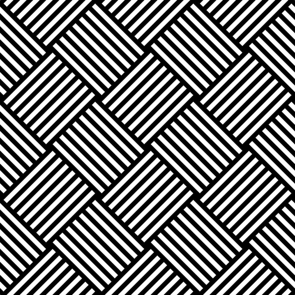 Black and White Hypnotic Background Free Vector