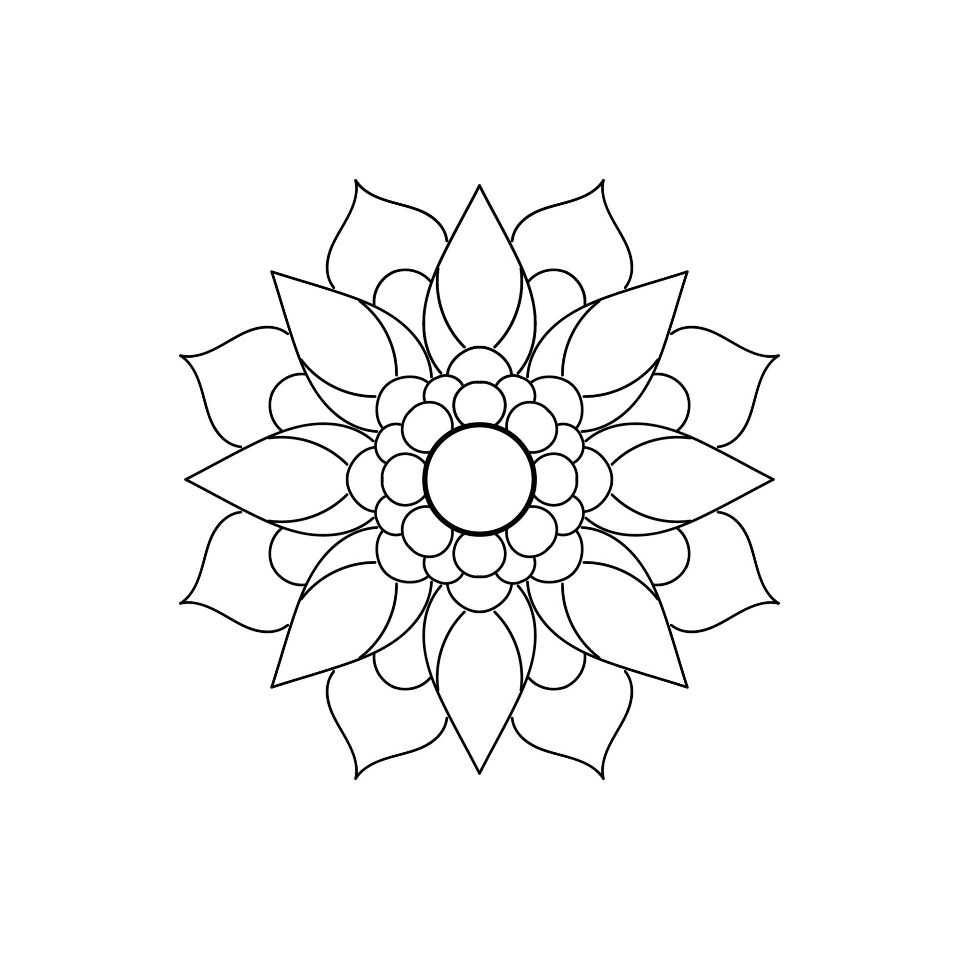 black-and-white-mandala-floral-pattern-vintage-decorative-elements-mandala-background-free-vector