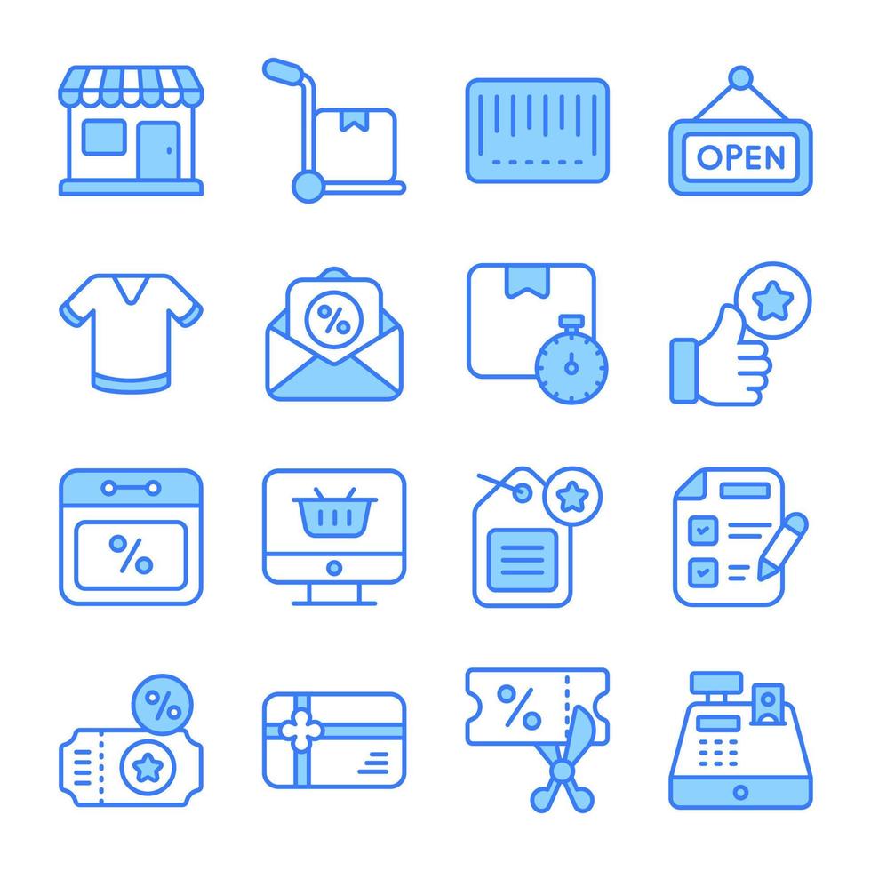 Black Friday icon set, shopping commerce market store shop, Stock Free