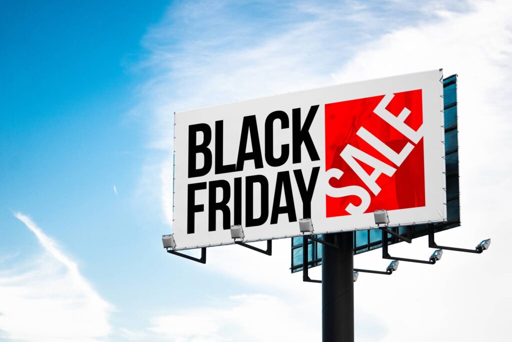 Black Friday Shopping Sale Billboard Free Photo