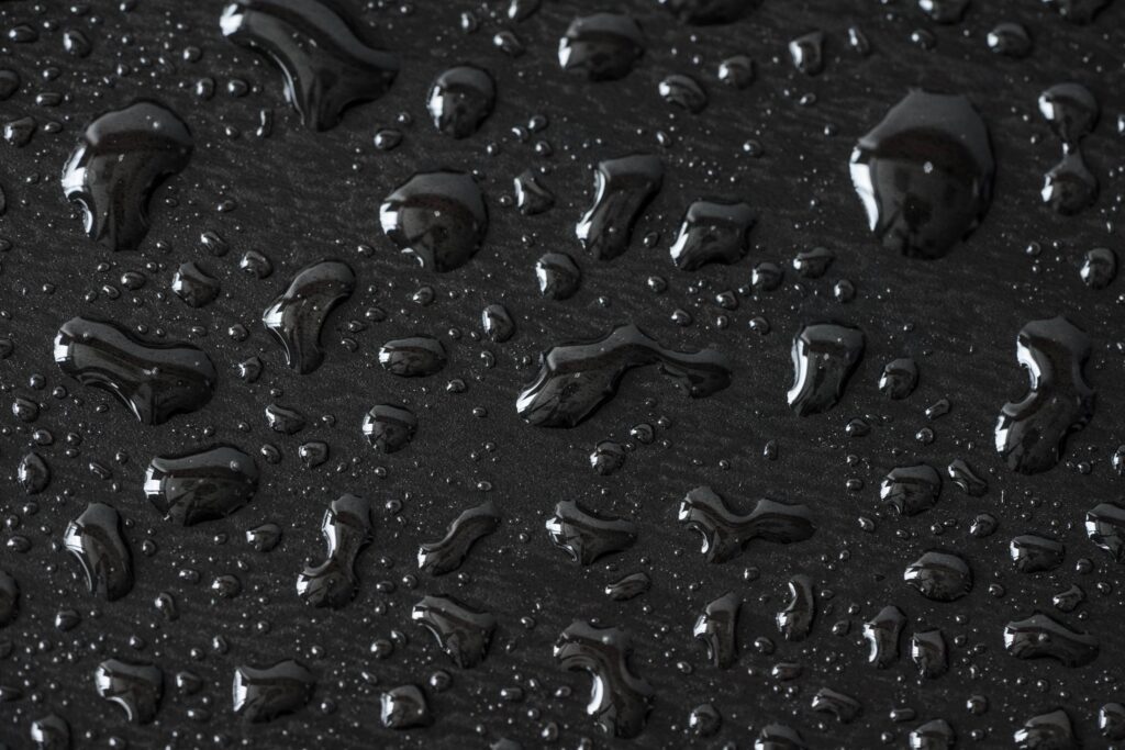 Black Water Drops Abstract Background Pattern #2 Free Photo