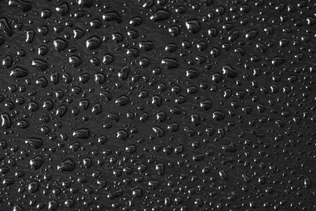 Black Water Drops Abstract Background Pattern Free Photo