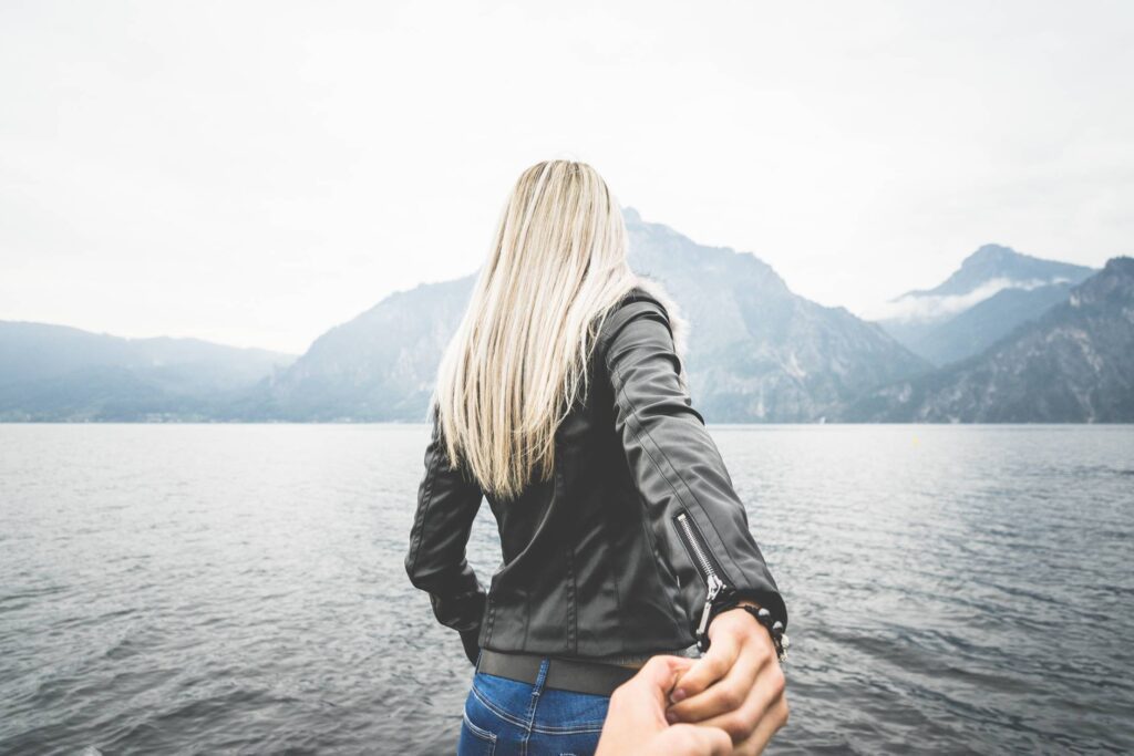 Blonde Woman on a Lake Inspired By #FollowMeTo Free Photo